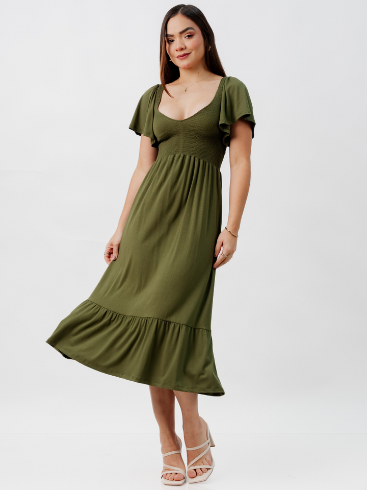 VESTIDO CASUAL DESIREE VERDE