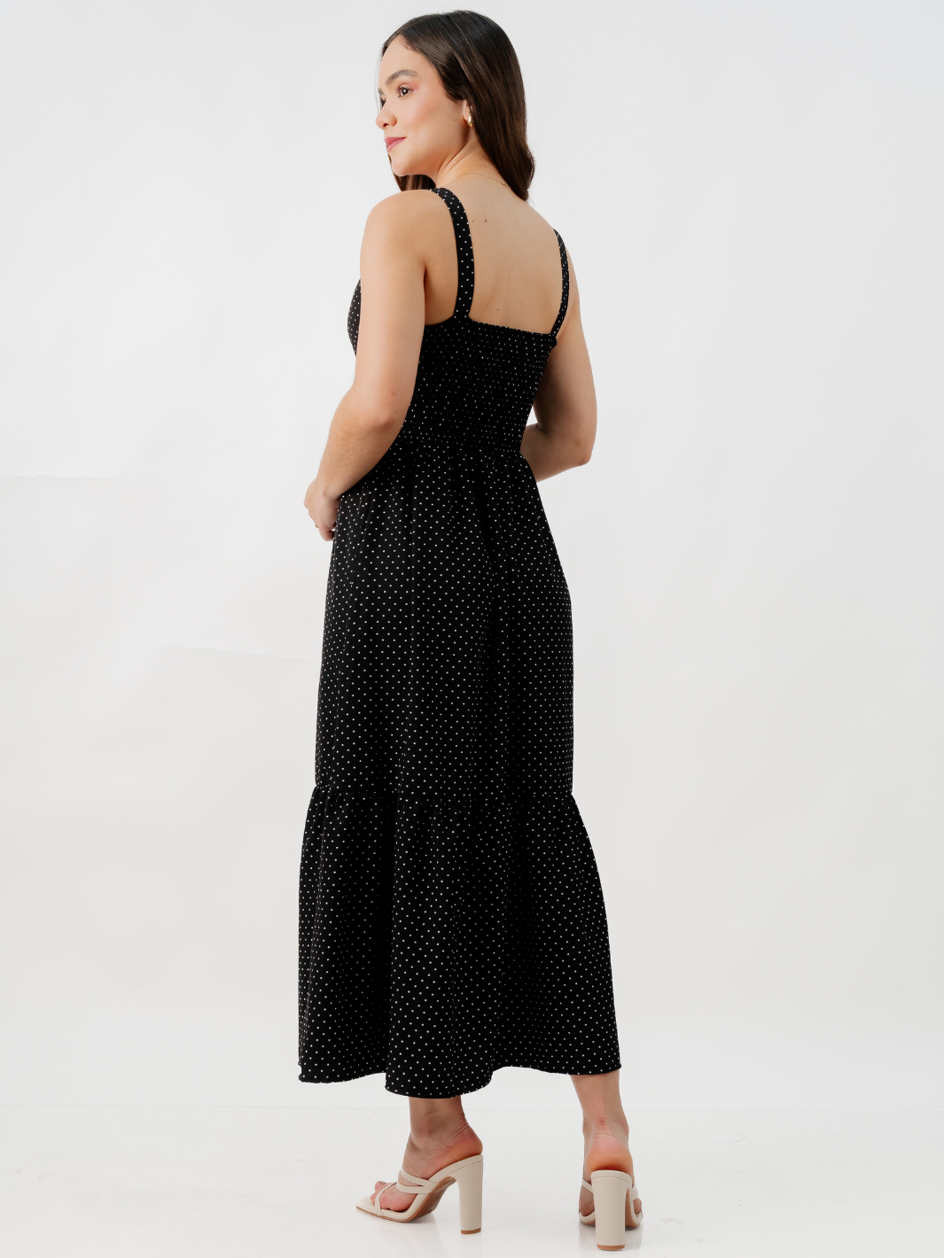 VESTIDO CASUAL LARGO EMILY NEGRO