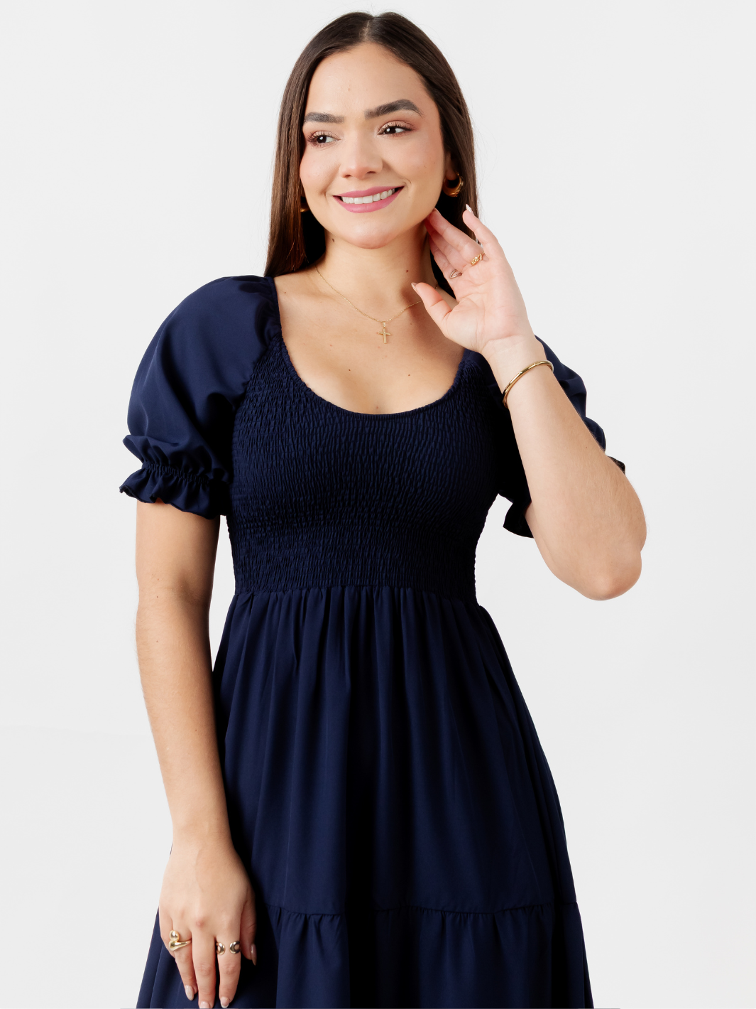VESTIDO LARGO 3 TIEMPOS VERA AZUL