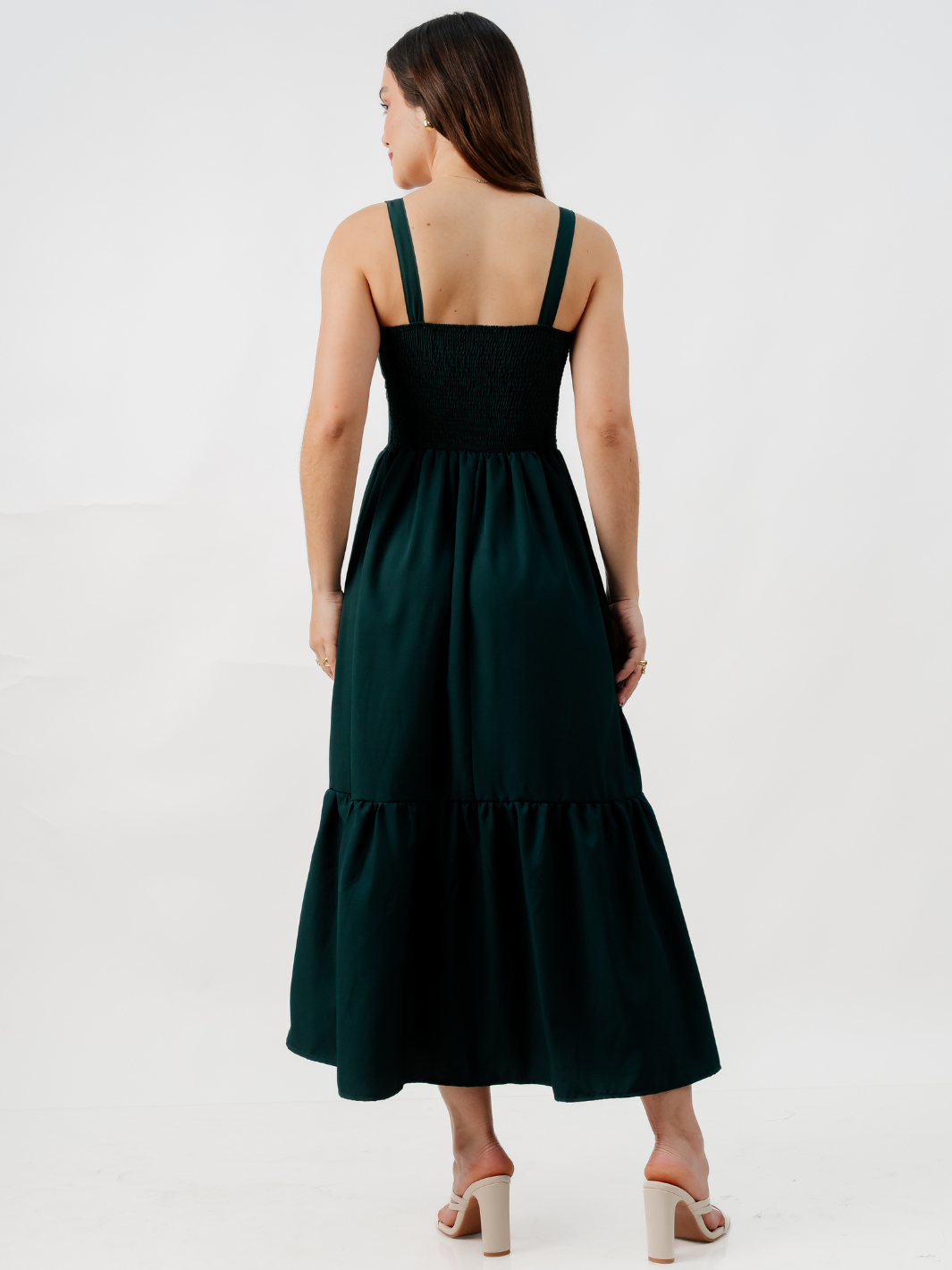 VESTIDO CASUAL LARGO EMILY VERDE