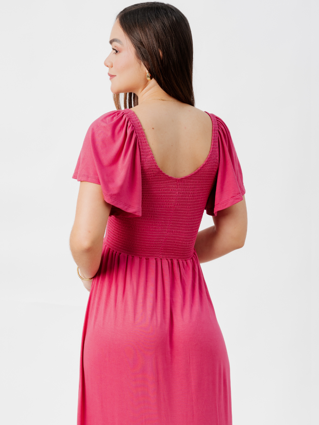 VESTIDO CASUAL DESIREE GRANATE