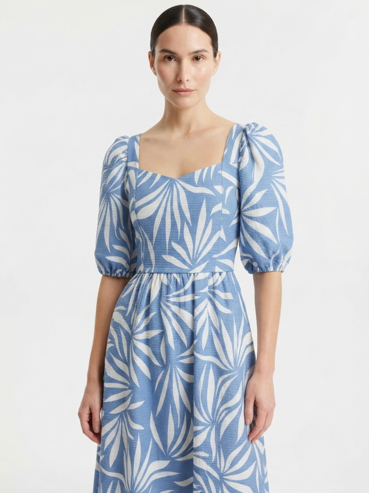 VESTIDO LARGO CON ESCOTE CORAZON FIORELLA ITALIANO / PERLA