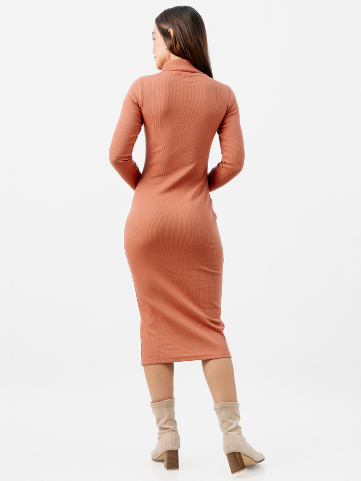 VESTIDO CASUAL XIOMARA TERRACOTA