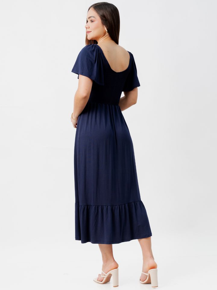 VESTIDO CASUAL DESIREE AZUL