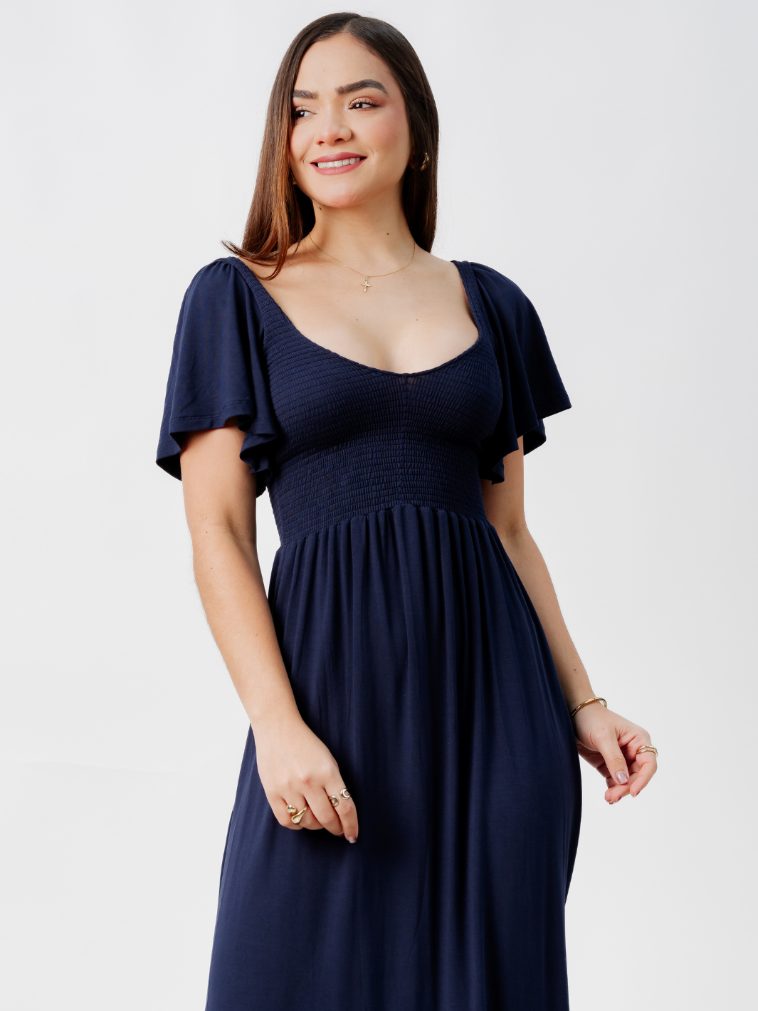 VESTIDO CASUAL DESIREE AZUL