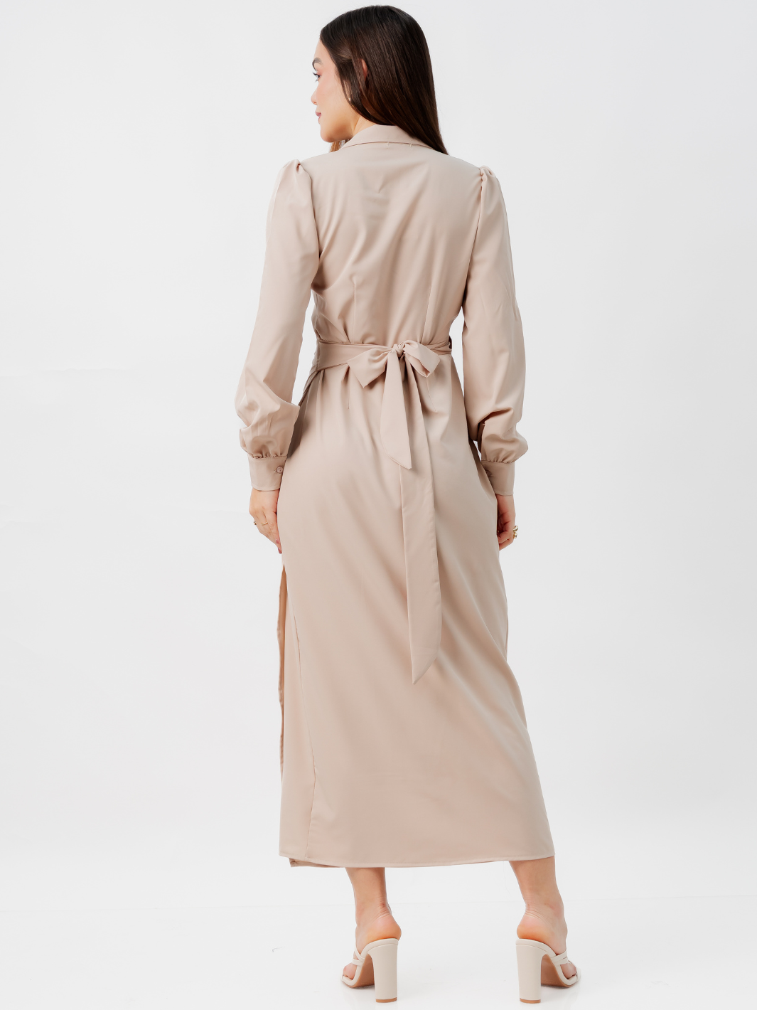 VESTIDO ENVOLVENTE RAYZA NUDE