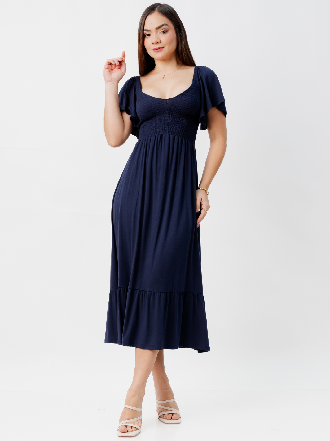 VESTIDO CASUAL DESIREE AZUL