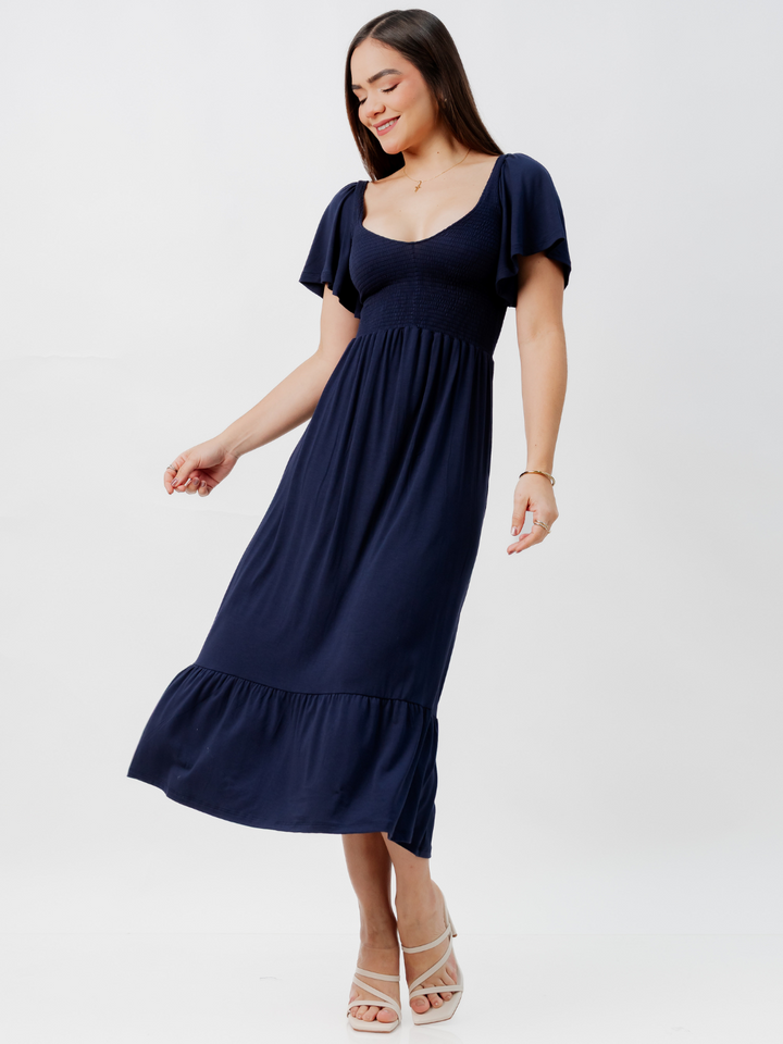 VESTIDO CASUAL DESIREE AZUL