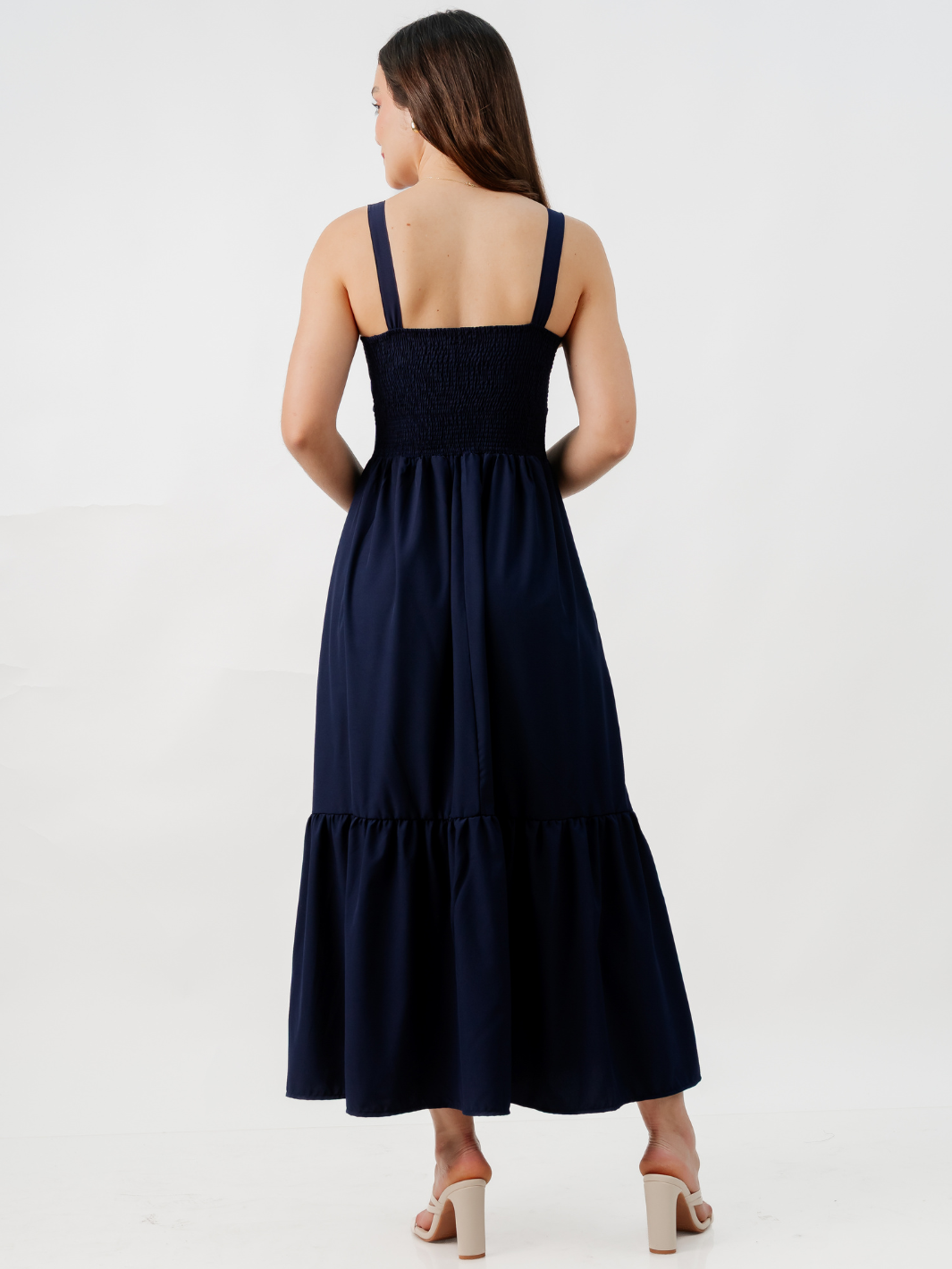 VESTIDO CASUAL LARGO EMILY AZUL