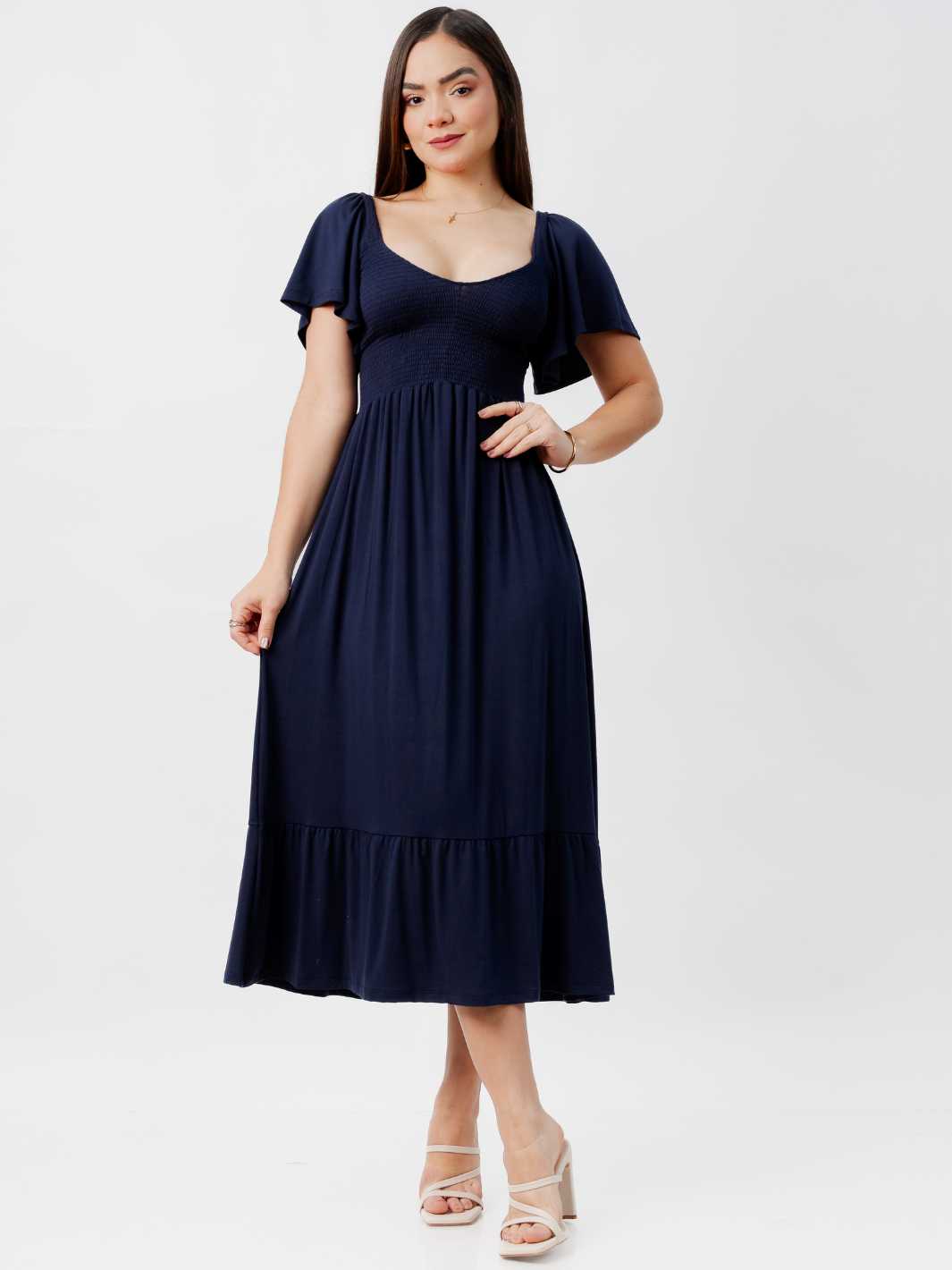 VESTIDO CASUAL DESIREE AZUL
