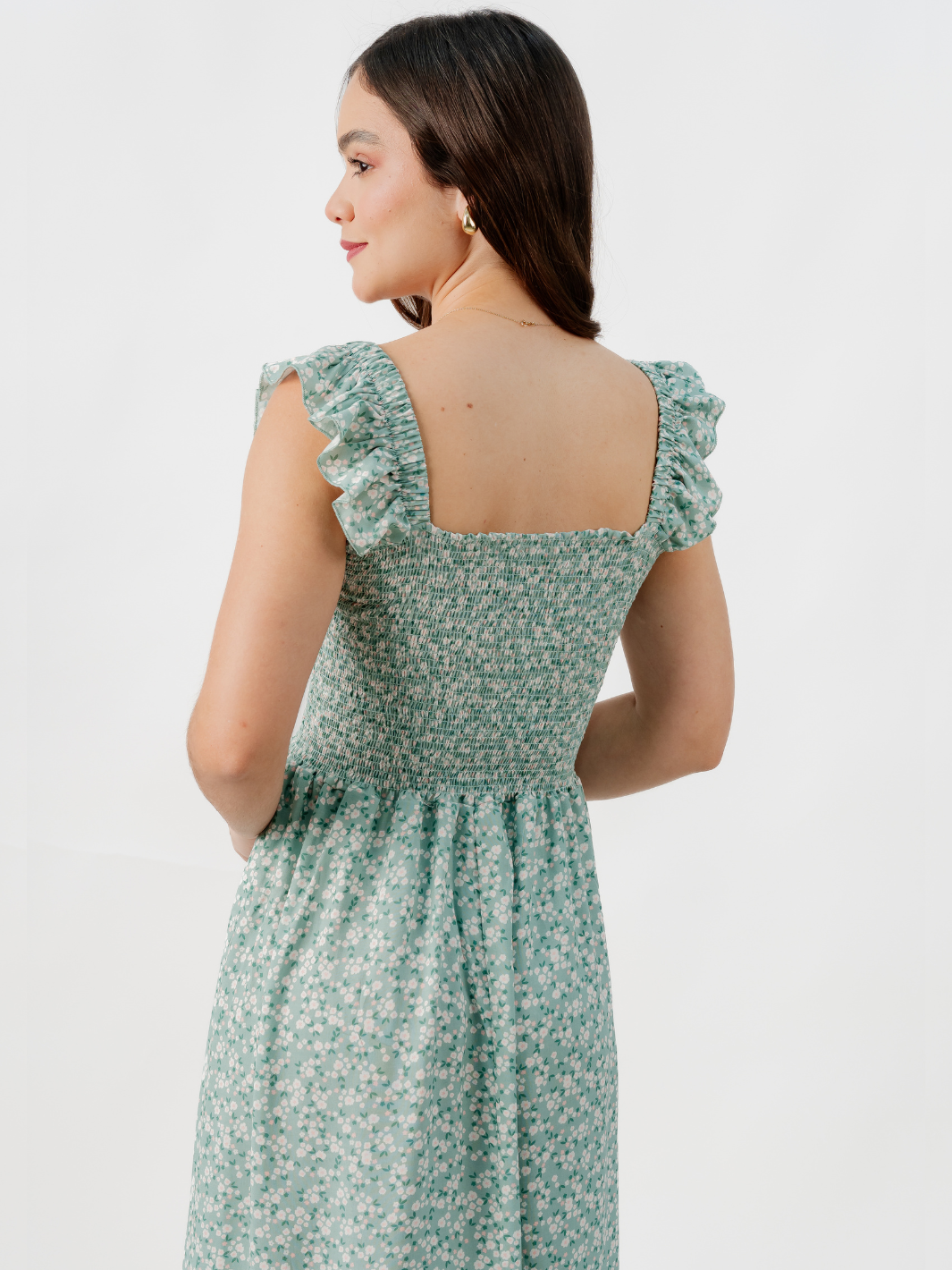 VESTIDO CASUAL LARGO SANDY CEMENTO