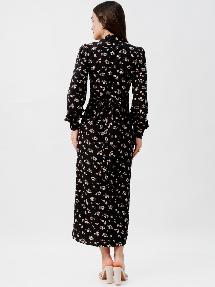 VESTIDO ENVOLVENTE RAYZA NEGRO