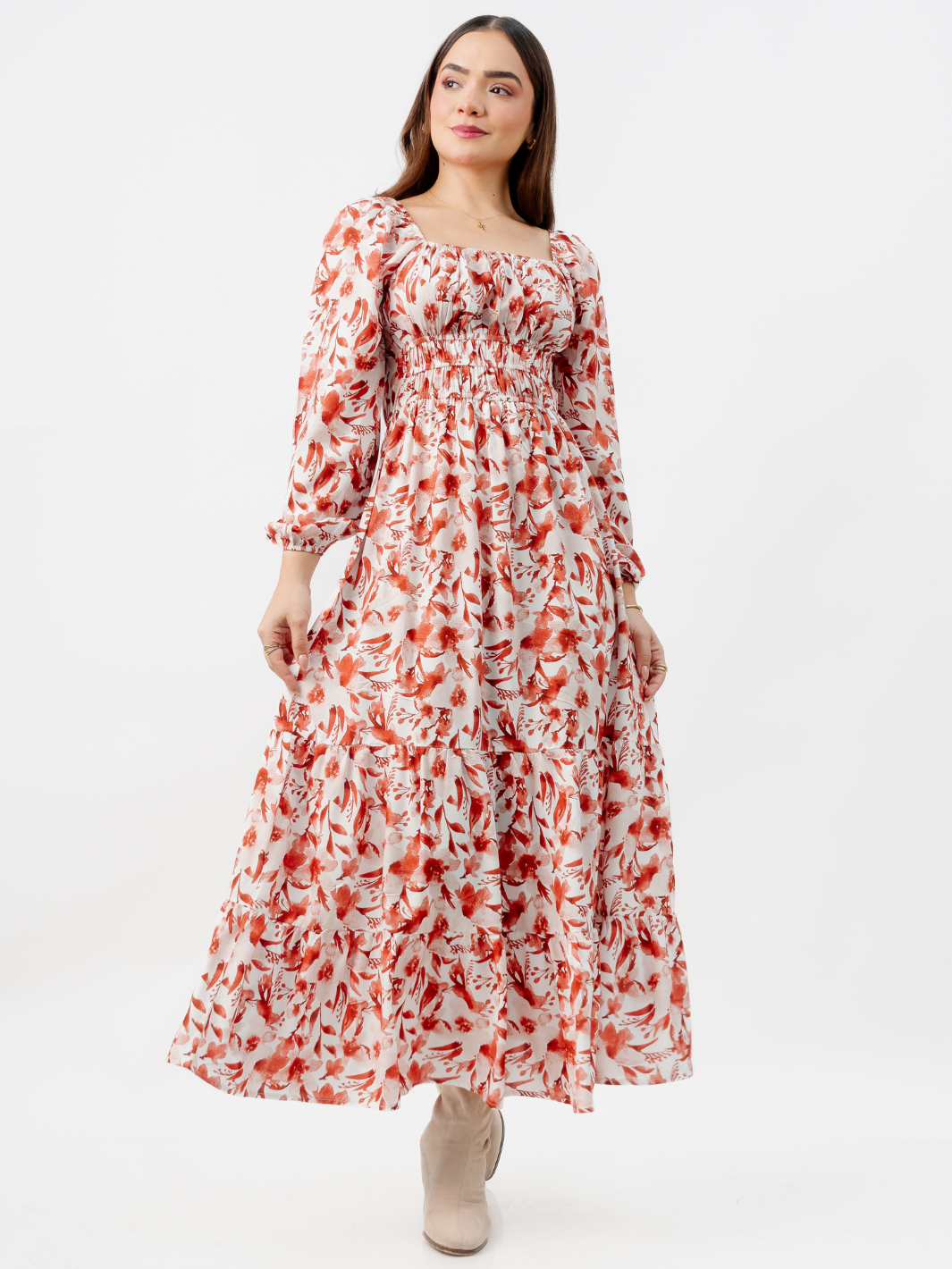 VESTIDO GIORGIA - TERRACOTA