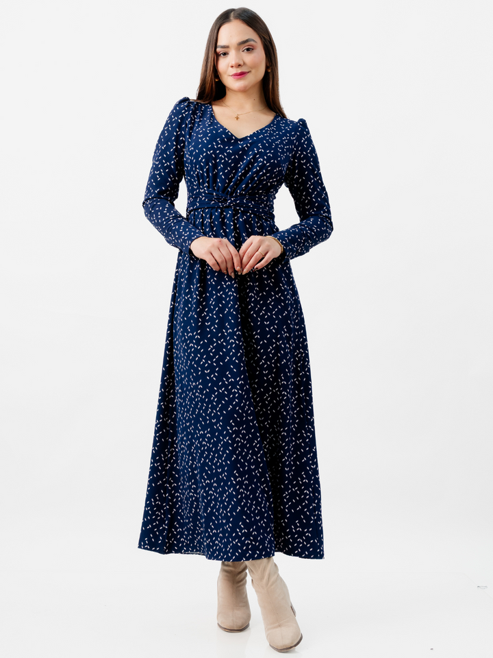 VESTIDO LARGO CAMILA AZUL