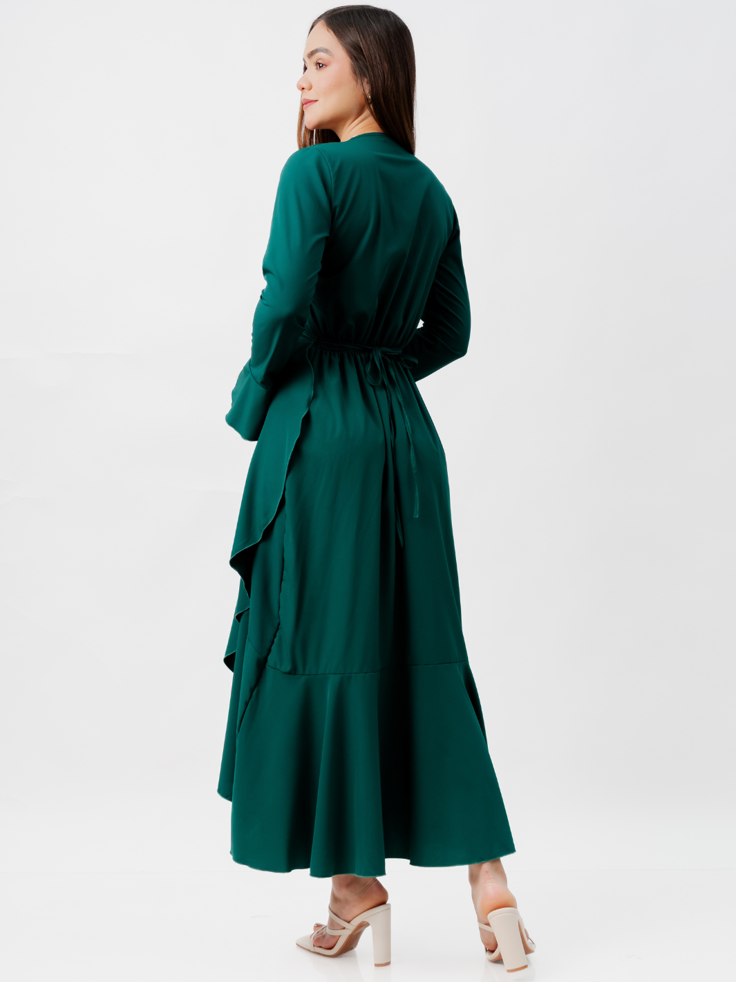 VESTIDO ENVOLVENTE MARIELLA VERDE