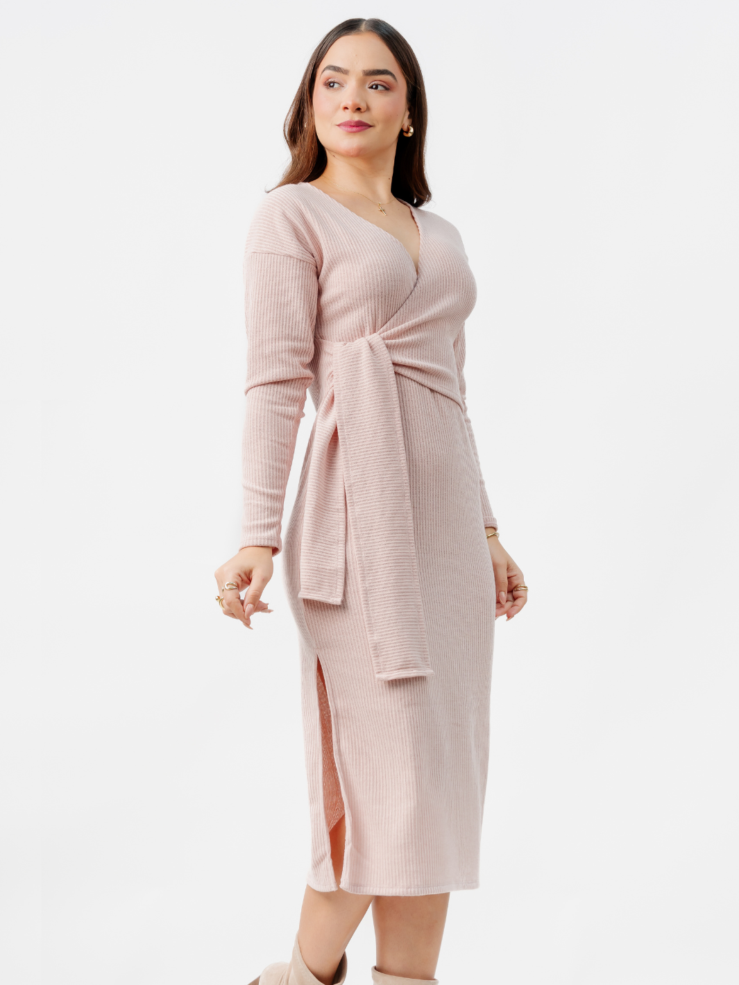 VESTIDO JOLIE - PALO ROSA