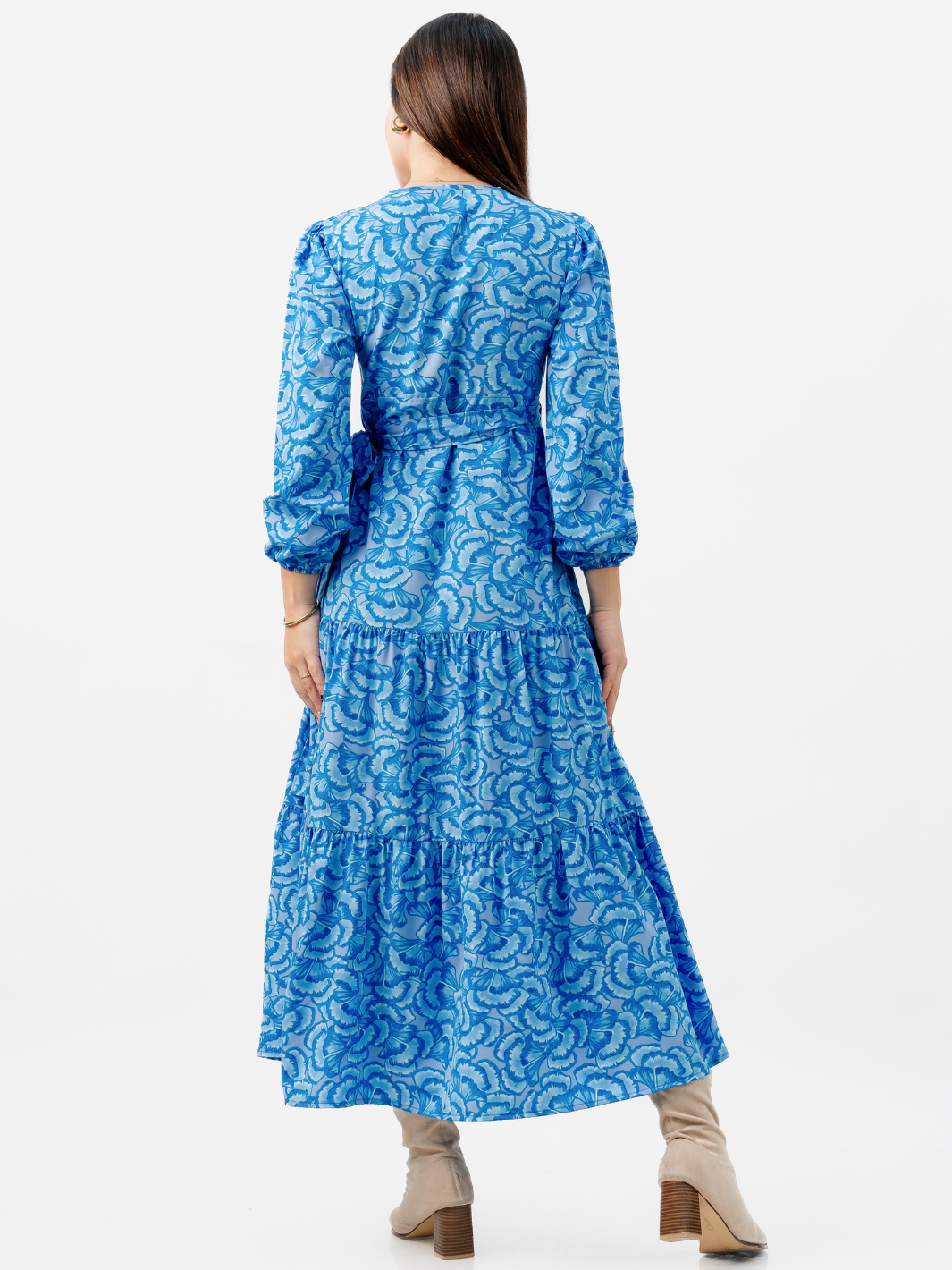 VESTIDO ENVOLVENTE VELVET TURQUESA