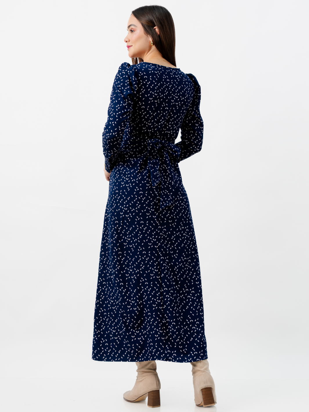 VESTIDO LARGO CAMILA AZUL