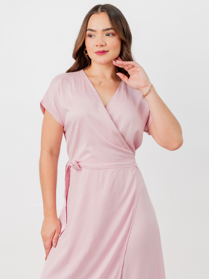 VESTIDO CELINE - PALO ROSA