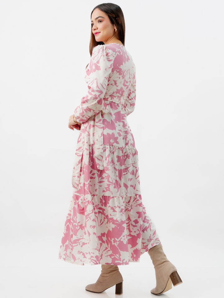 VESTIDO ENVOLVENTE VELVET PERLA