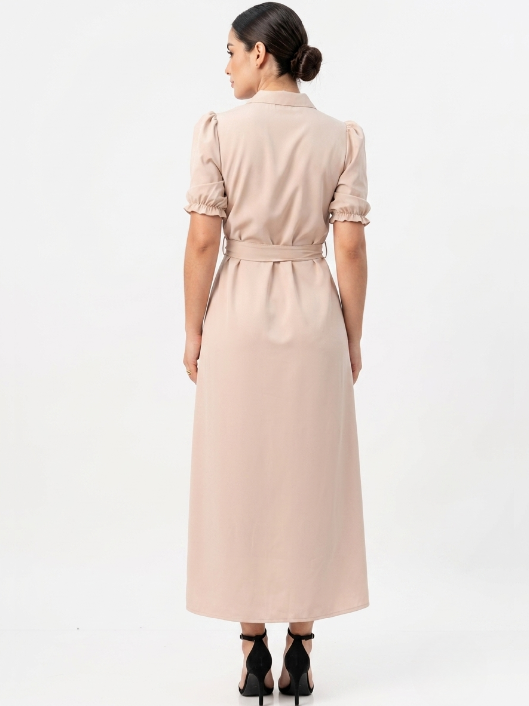 VESTIDO CAMISERO CON CINTURON ASIA NUDE