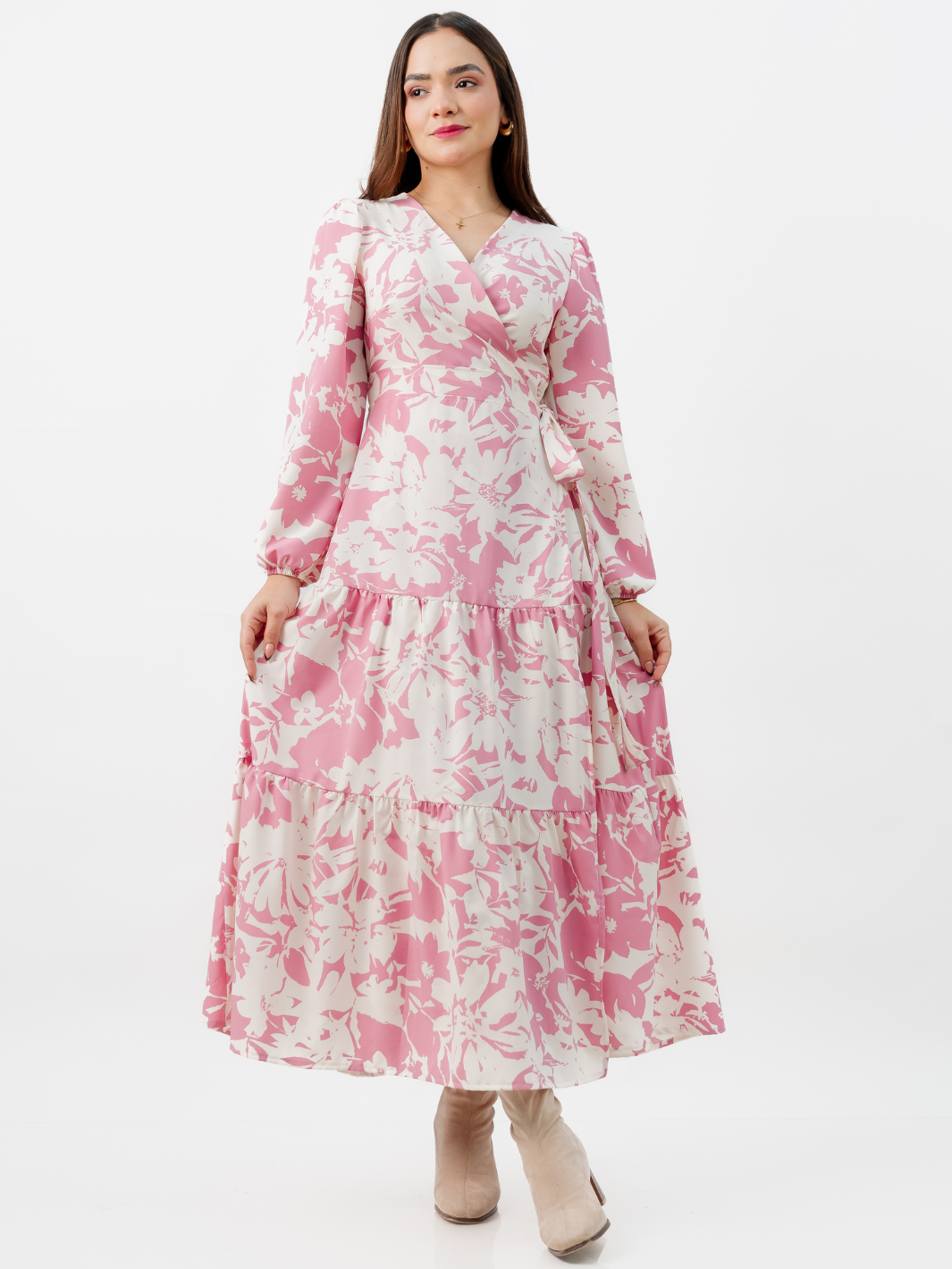 VESTIDO ENVOLVENTE VELVET PERLA