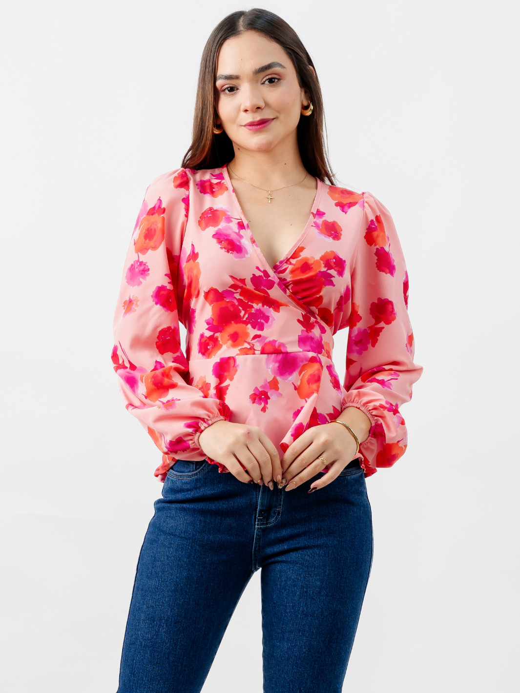 BLUSA MANGA LARGA SIENA ROSA