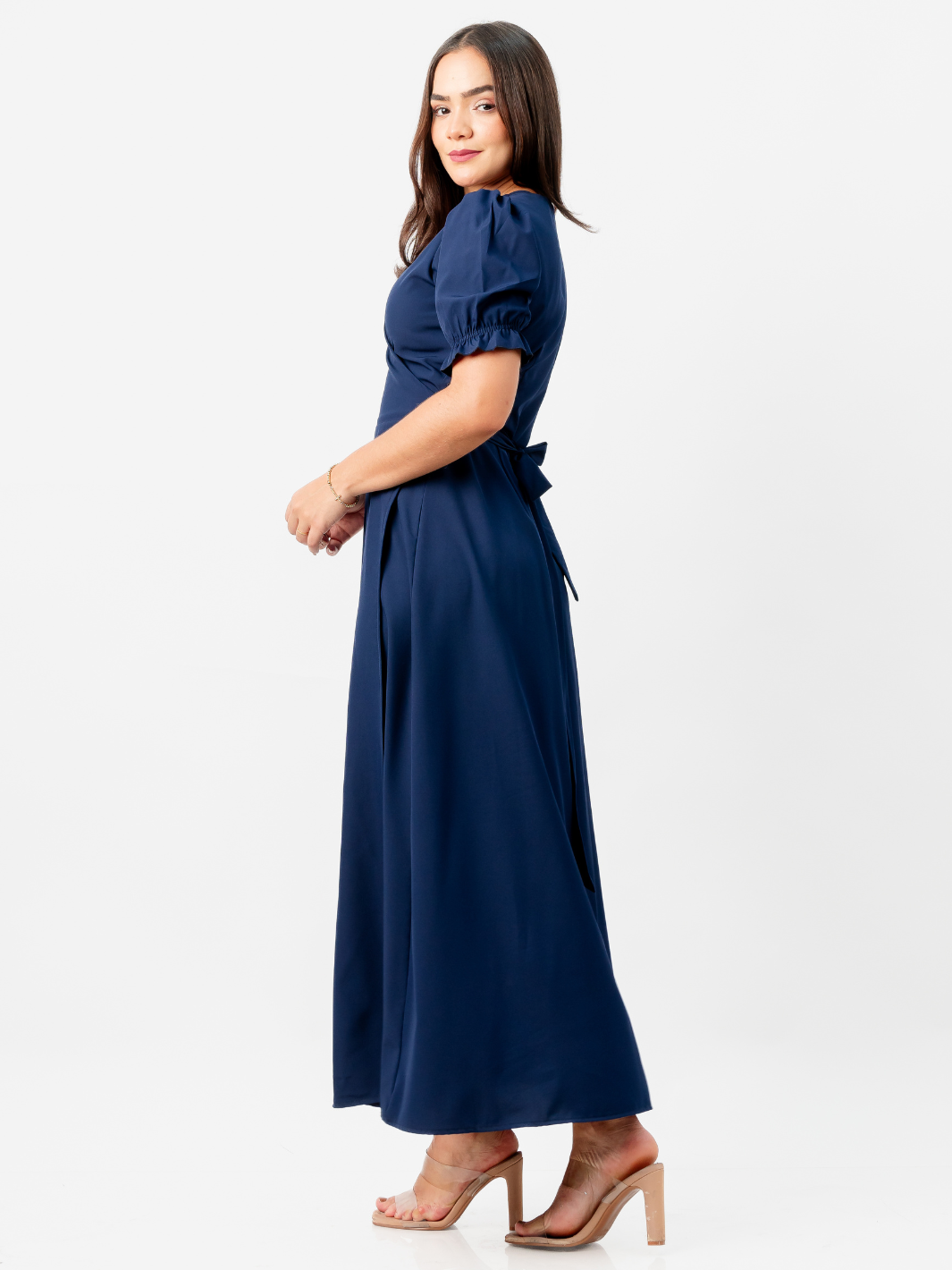 VESTIDO ENVOLVENTE ANI AZUL