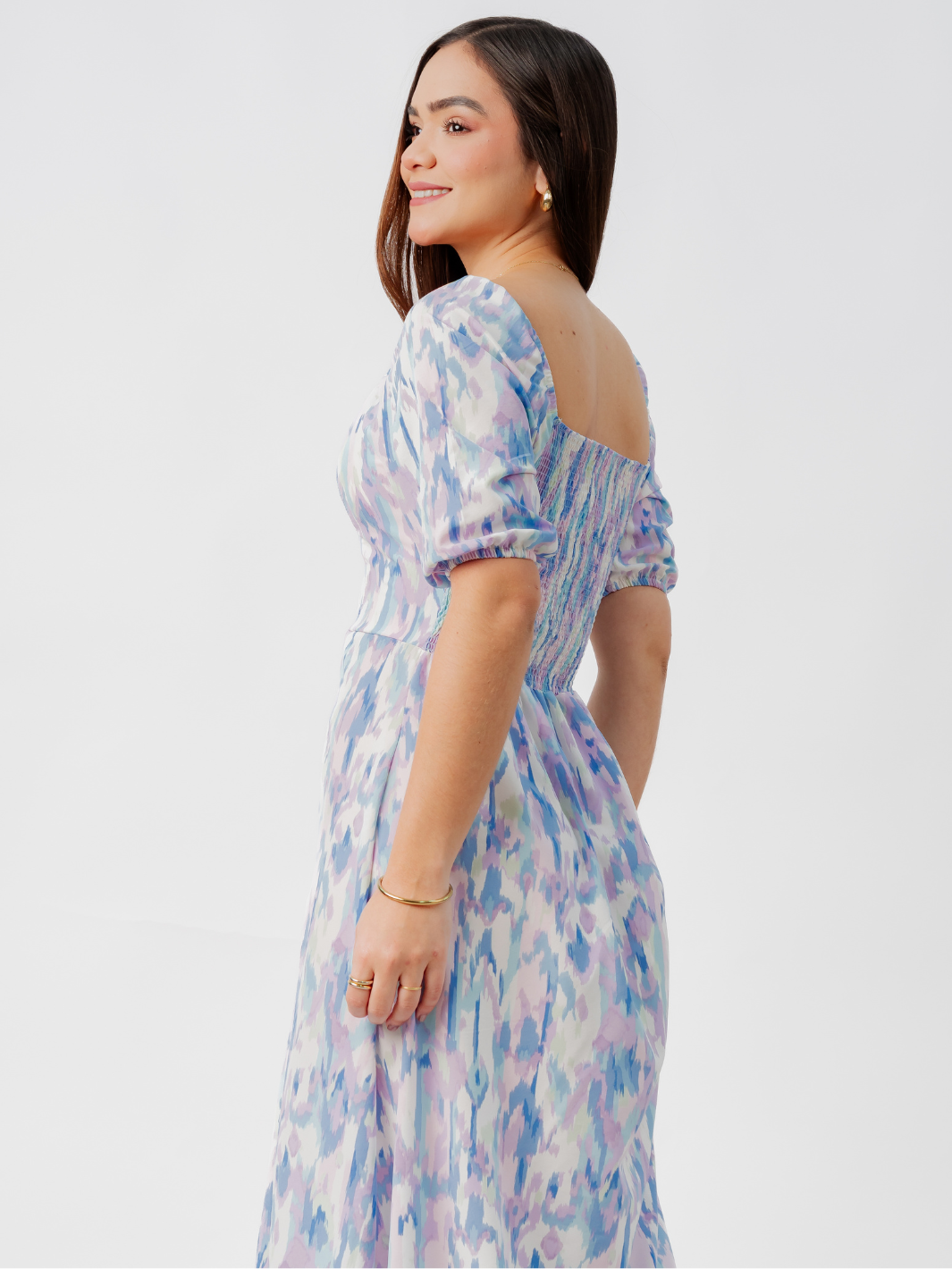 VESTIDO CASUAL LARGO ALONDRA LILA