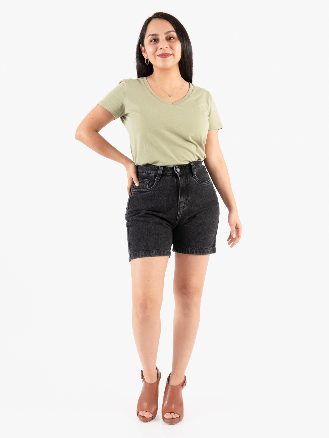 SHORT JEAN GIGI - NEGRO