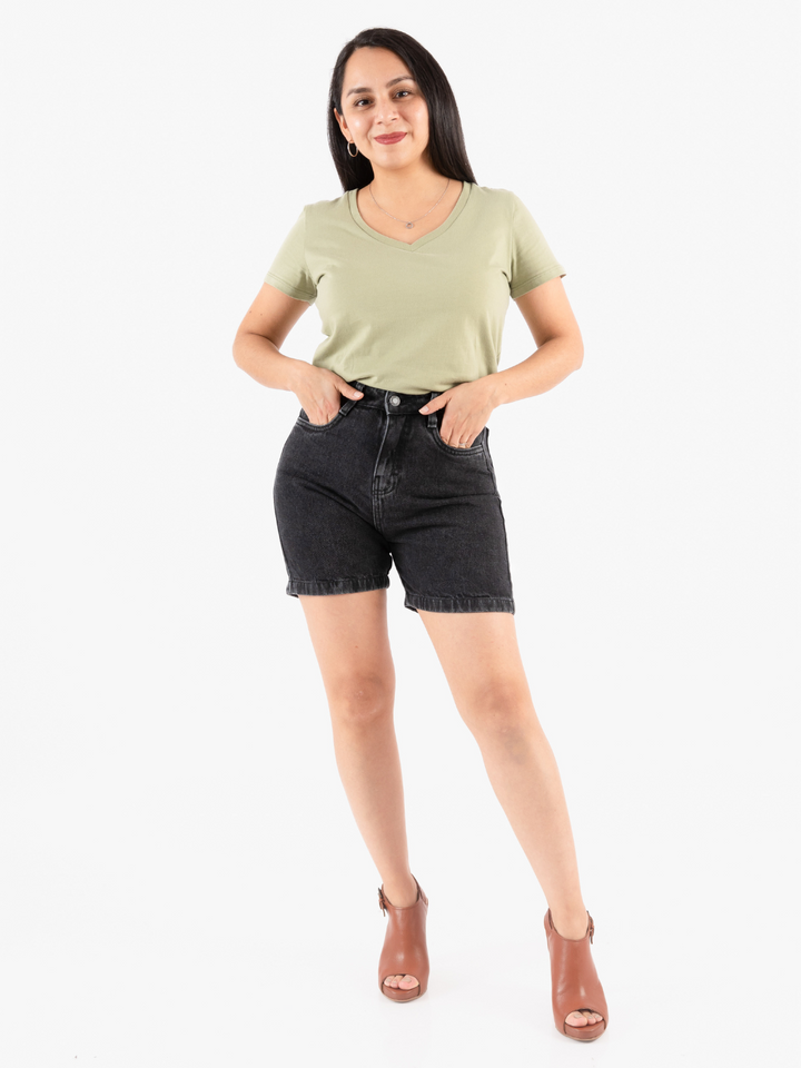SHORT JEAN GIGI - NEGRO