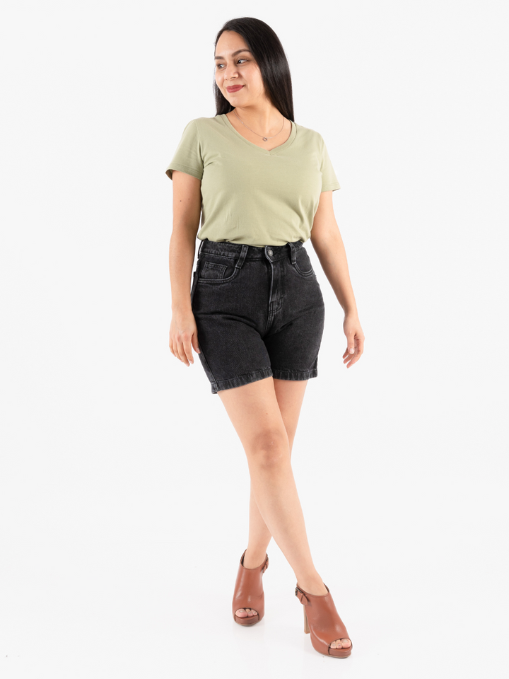 SHORT JEAN GIGI - NEGRO