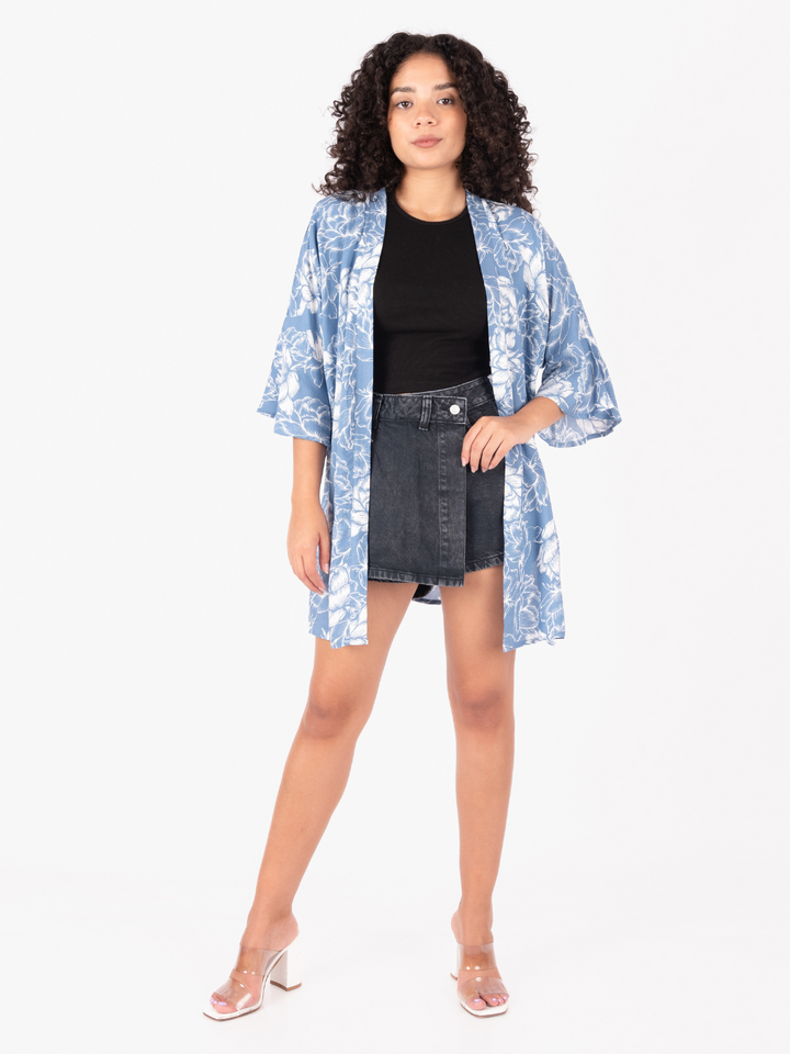 KIMONO GINA - ACERO
