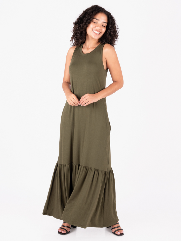 VESTIDO LUCIA - VERDE MILITAR