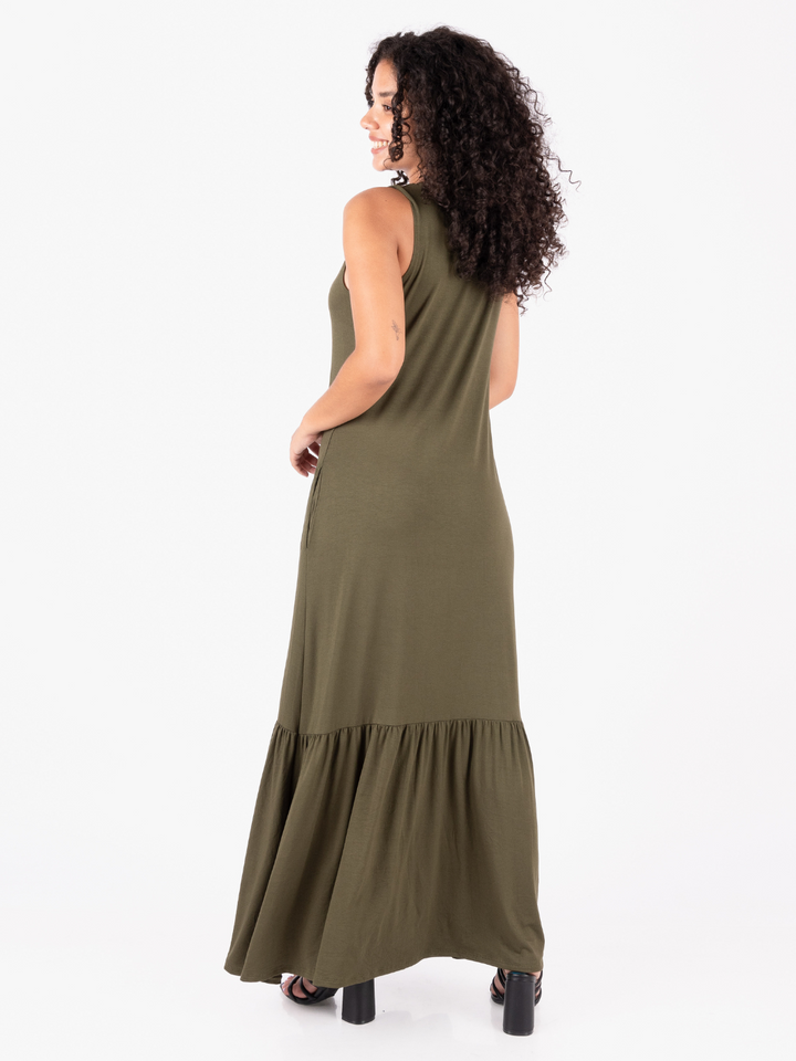 VESTIDO LUCIA - VERDE MILITAR