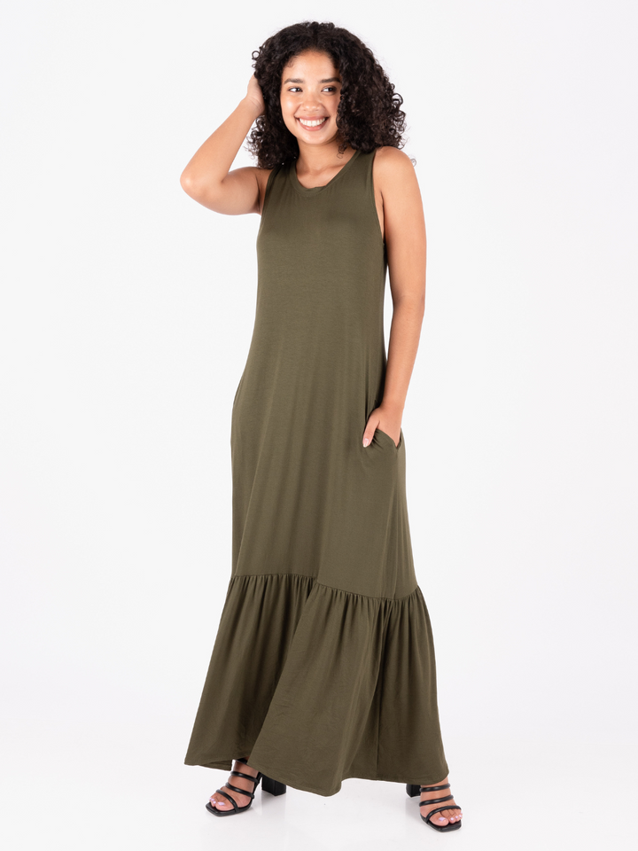 VESTIDO LUCIA - VERDE MILITAR